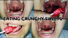 Filling my mouth with sweet