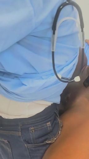 Closed-door consultation, the doctor left me full of milk   Clip 2