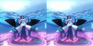 Rias Gremory tentacled underwater version - VR Porn
