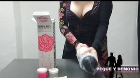 I made a clone of my pussy to give it to my boss and he got so horny that he fucked my ass full of cum