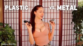 Plastic vs. Metal Chastity Cages