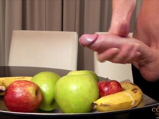 Hung and big titty Shemale Mariana Cordoba gets her huge cock hard and shoots her load