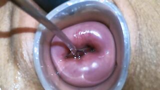 Maya Simons Masturbating her Cervix With a SPOON