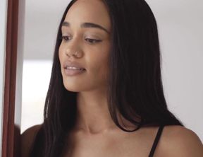 Scarlett Sage licks kitty after getting caug