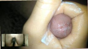 Video call with my online girlfriend masturbating