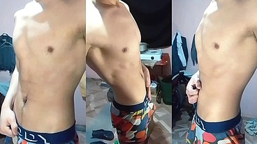 Perfecto cuerpo Hombre Masturbándose Sexy y Caliente