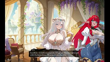 Animated wife gets facial while hubby plays with her tits in a kinky game