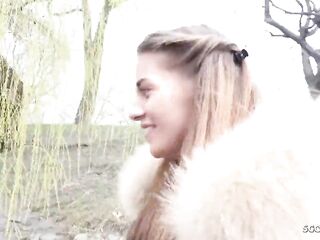 German Scout - Slim Teen Eveline Dellai at Intimate Screw