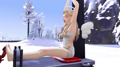 Angel vs Demon Tickle Torment in the Blizzard