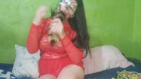 a ella le gusta ser una zorrita sexy, le gusta introducirse plug de cola de zorro en su ano / gran trasero / nicolelondrawer