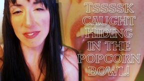 Tsssk Hiding in the Popcorn Bowl