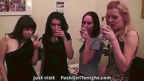 Hot Lesbian Foursome In The Living Room1