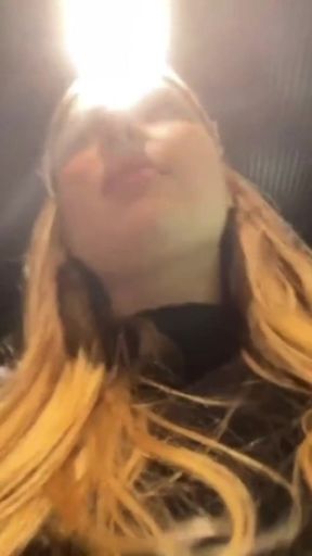 Jucielussie eating pants in public shopping   Clip 2