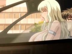 Big meloned anime blonde fucking