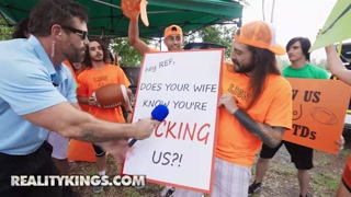 REALITY KINGS - College Girls Sky Wonderland &amp; Katerina Deville Are Huge Football Fans &amp; Dick Lovers