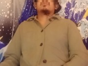 Pinoy jacking off wearing nothing but a moss jacket PART 2 (with CUMMING PART)