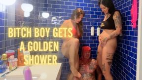 Bitch Boy Gets a Golden Shower