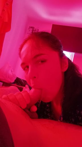 Stepdaughter Sucks My Dick at Night