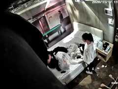 Asian amateur in maid uniform