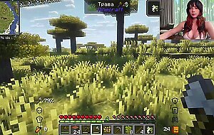 Hot fucking with busty sweetie fox after playing minecraft