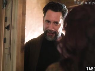 Black babysitter double drilled by her boyfriend and a neighbour