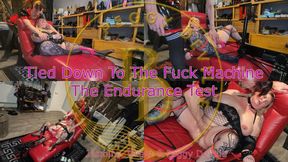 Curvy SSBBW tied to the fuck machine for 54mins by tgirl Domme & left in soggy mess and squirting