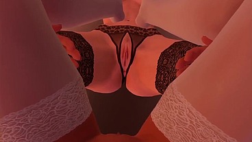 Sinemin foot fucks Red's ass