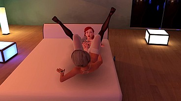 Sinemin foot fucks Red's ass