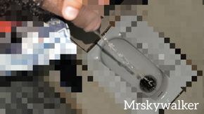 Golden Long Pee Shower Hairy Guy