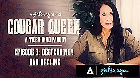 GIRLSWAY Cougar Queen Reagan Foxx Goes Sexually Insane In Parody Documentary