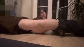 TEASER: Big cock masturbated by the balcony until cumming over myself  Video out 19/11/24