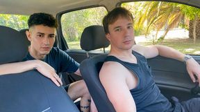 two Cool Latino Youngster Beauties Have a Public Ravage in the Cruising Park ~ My Faggot Taxi Driver