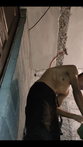 Come Come on I Invite You to Change in the Toilet Together Hot Handjob &amp; Masturbation