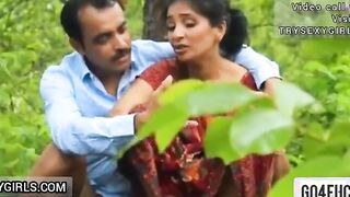 Indian Girlfriend With Uncle Ji outdoor Sex in jungle