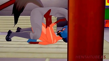 BNA Furry Hentai - Racoon Fucks Michiru and cums inside - Yiff Manga anime japanese porn 3D