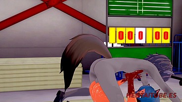 BNA Furry Hentai - Racoon Fucks Michiru and cums inside - Yiff Manga anime japanese porn 3D