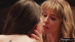 Deeper. Curvy BFFs Lena & Alyx Submit To Their Doms Desires