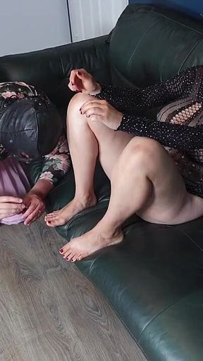 Sissy Nail Painting Party Femdom Slave