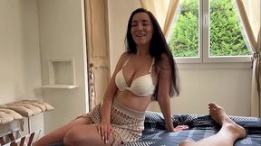 Stepmom secretly fucks stepson while her husband makes barbecue