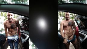 o video onde eu coloco a sunga no estacionamento antes de entrar na praia para surfar.