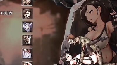 Watch this hentai cartoon girl get her big tits pounded in a rough gangbang while the rest of the girls watch!