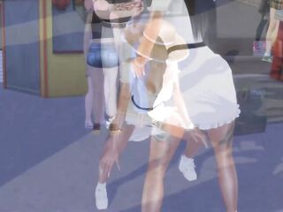 Big ass ebony MILF Cardi fucked at spring festival