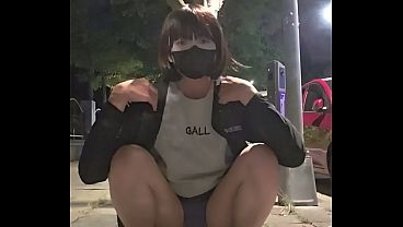 Shemale Ting Xuan Outdoor Urinating Compilation