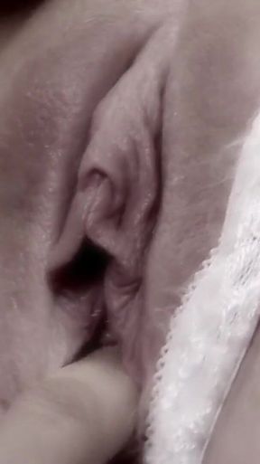 In the warehouse the brunette gets excited with fantasy