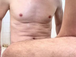 Amateur Boy Holds His Friends Cock to Help Him Pee on Himself