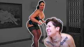 Private Play: Daily Whipping Training Ritual for Giada da Vinci by Matriarch Ezada Sinn in reveling lingerie