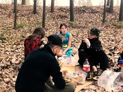 Chinese outdoor picnic