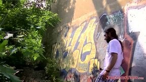 Long bearded amateur guy Squirell likes jerking off and draining his long dick d