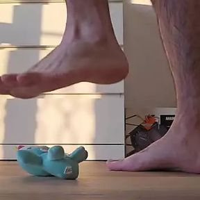 Hard Stepping on a plushie