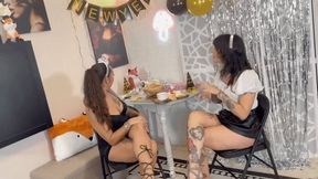 New Years Eve FOOT WORSHIP resolution - MIA HOPE & STEFANIA MAFRA HIDEF MOV
